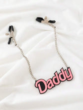 Daddy’s Girl Nipple Clamps Daddy Adjustable with Chain BDSM