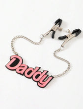 Daddy’s Girl Nipple Clamps Daddy Adjustable with Chain BDSM